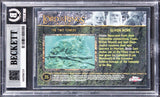 Wood & Astin Signed 2004 Topps Chrome LOTR Trilogy #35 Card Auto 10 BAS Slabbed