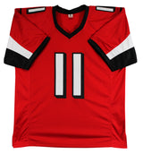 Julio Jones Authentic Signed Red Pro Style Jersey Autographed BAS Witnessed