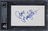 Rosanna Arquette Crash "Peace" Authentic Signed 3x5 Index Card BAS Slabbed 1