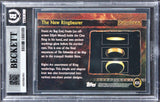 Wood & Astin Signed 2002 Topps LOTR Update TNR #105 Card Auto GM 10! BAS Slabbed
