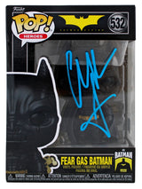 Christian Bale Batman Begins Signed #532 Fear Gas Funko Pop Vinyl Figure BAS