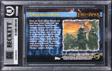Wood & Astin Signed 2001 Topps LOTR Update TMB #139 Card Auto GM 10! BAS Slabbed