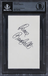 Rosanna Arquette Crash "Peace" Authentic Signed 3x5 Index Card BAS Slabbed 4