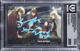 Elijah Wood & Sean Astin Signed 2001 Topps LOTR #48 Card Auto 10! BAS Slabbed