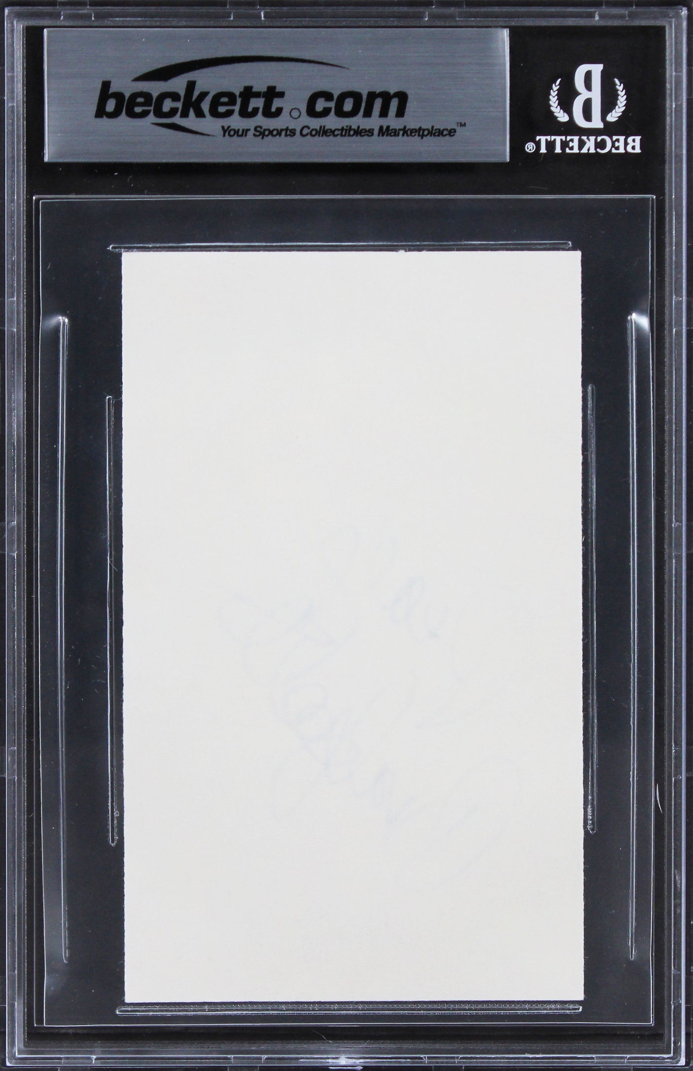 Rosanna Arquette Crash "Peace" Authentic Signed 3x5 Index Card BAS Slabbed 5