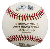 D-Backs Randy Johnson "WS MVP" Signed 2001 WS Logo OML Baseball BAS #BW88064