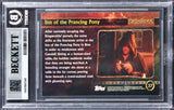 Elijah Wood & Sean Astin Signed 2001 Topps LOTR #37 Card Auto 10! BAS Slabbed