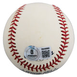 D-Backs Randy Johnson "WS MVP" Signed 2001 WS Logo OML Baseball BAS #BW88065
