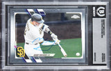 Padres Manny Machado Authentic Signed 2021 Topps Chrome #148 Card BAS Slabbed