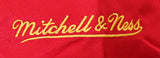 Rockets Hakeem Olajuwon & Clyde Drexler Signed Red M&N Bomber Jacket BAS Witness