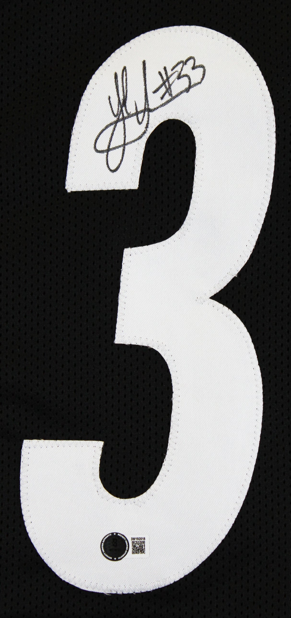 Jack Sawyer Authentic Signed Black Pro Style Jersey Autographed BAS Witnessed