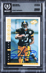 Steelers Hines Ward Signed 1998 Score #252 Rookie Card Auto GM 10! BAS Slabbed