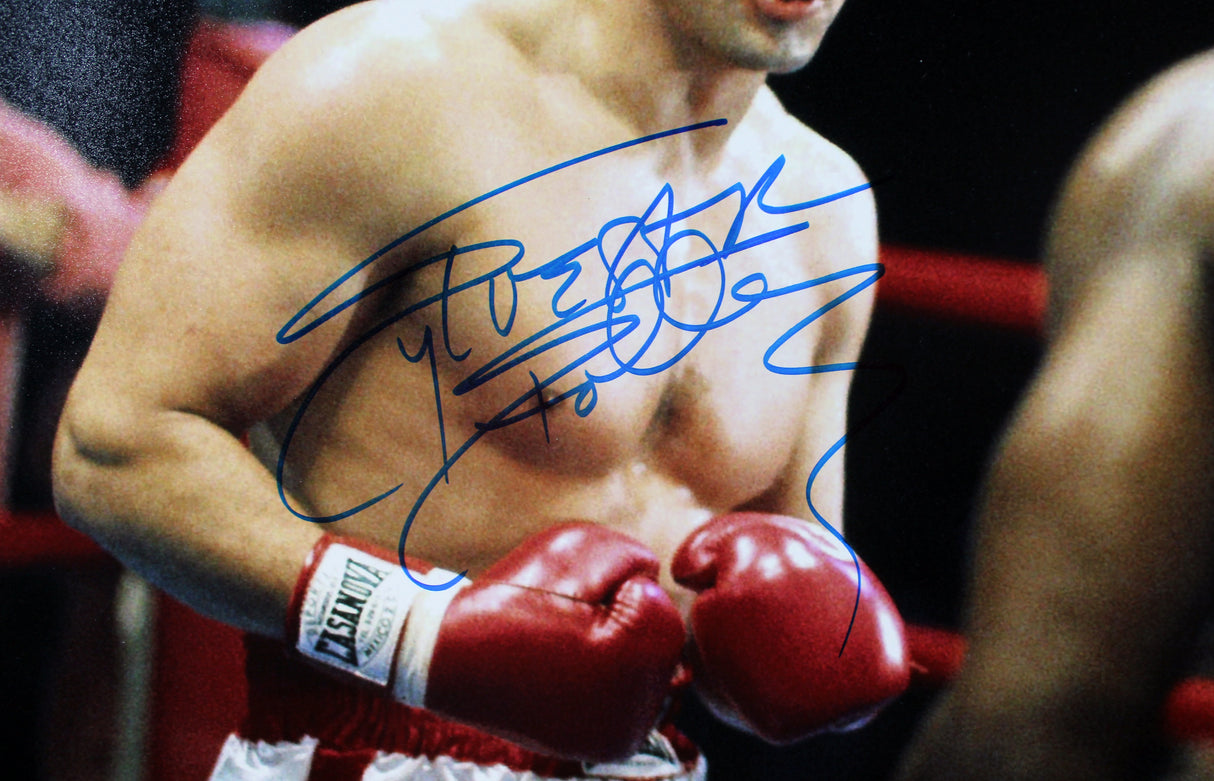 Sylvester Stallone Rocky Signed 16x20 Framed Horizontal Boxing Photo BAS 2