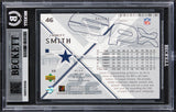 Cowboys Emmitt Smith Signed 2002 SPX #46 Card Auto Grade Gem Mint 10 BAS Slabbed