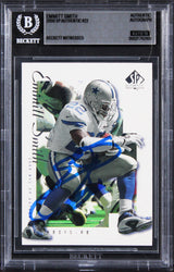 Cowboys Emmitt Smith Signed 2000 SP Authentic #22 Card Auto Grade 10 BAS Slabbed