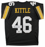 Iowa George Kittle Authentic Signed Black Pro Style Jersey BAS Witnessed