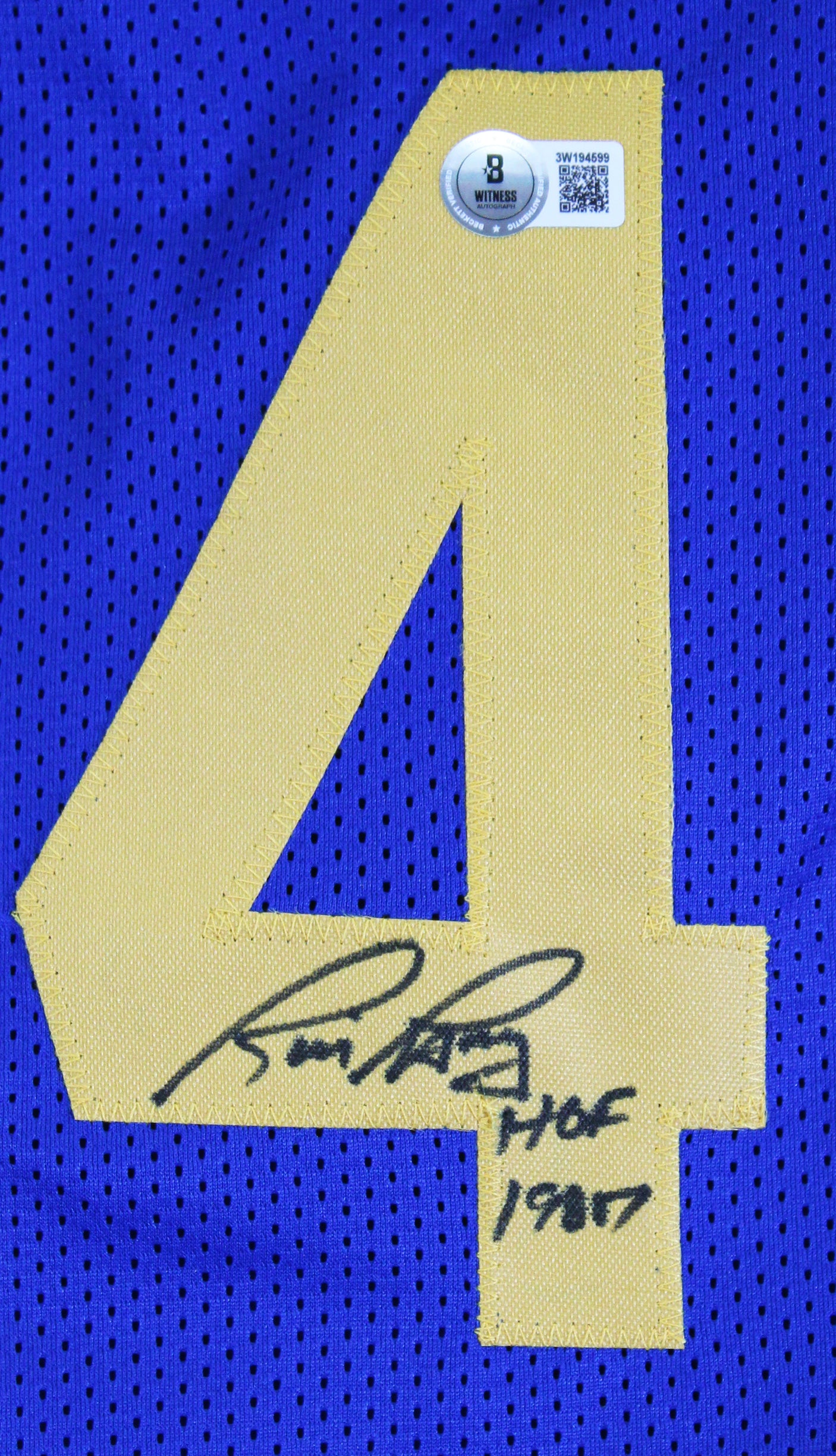 Rick Barry "HOF 1987" Authentic Signed Blue Pro Style Jersey BAS Witnessed