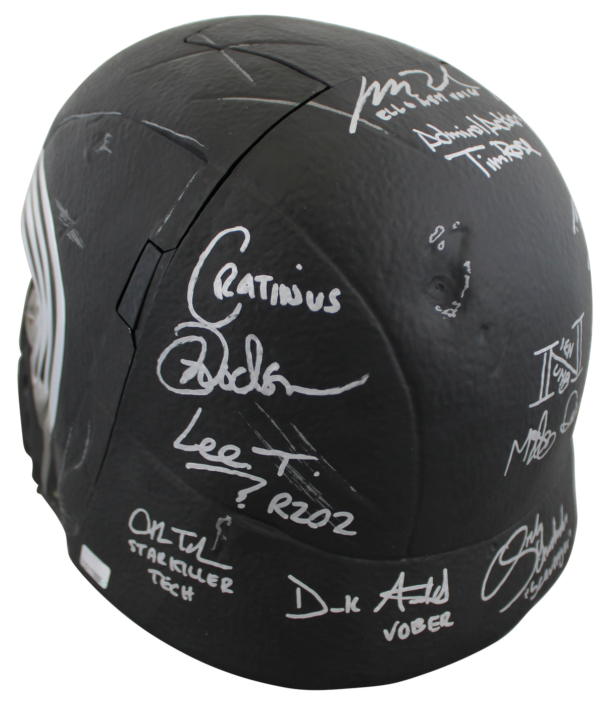 Star Wars (13) Driver, Herring, Towersey, Rose Signed Kylo Ren FS Helmet BAS