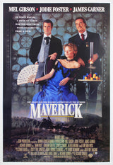 Mel Gibson Maverick Authentic Signed & Framed 27x40 Poster Autographed BAS