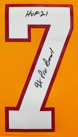 Buccaneers John Lynch "3x Insc" Signed Orange M&N TB Jersey BAS Witnessed