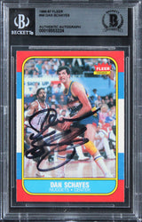 Nuggets Dan Schayes Authentic Signed 1986 Fleer #98 Card BAS Slabbed