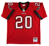 Buccaneers Ronde Barber "4x Insc" Signed Red M&N Throwback Jersey BAS Witnessed