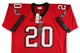 Buccaneers Ronde Barber "4x Insc" Signed Red M&N Throwback Jersey BAS Witnessed