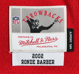 Buccaneers Ronde Barber "4x Insc" Signed Red M&N Throwback Jersey BAS Witnessed