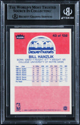Nuggets Bill Hanzlik Authentic Signed 1986 Fleer #43 Card BAS Slabbed