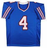 James Cook Authentic Signed Blue Pro Style Jersey Autographed BAS