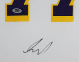 Lakers Luka Doncic Signed White Nike Swingman Framed Jersey PSA/DNA #AQ49100