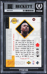 Lakers Shaquille O'Neal Signed 1998 Upper Deck #309 Card Auto GM 10! BAS Slabbed
