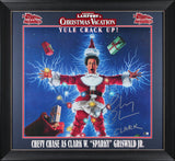 Chevy Chase Christmas Vacation "Clark" Signed & Framed 24x27 Poster BAS Witness