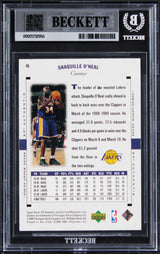 Lakers Shaquille O'Neal Signed 1998 SP Authentic #46 Card Auto 10! BAS Slabbed