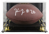 Steelers Kaleb Johnson Signed Wilson Super Grip Football W/ Case BAS Witnessed