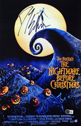 Danny Elfman Nightmare Before Christmas Signed 11x17 Mini Movie Poster Photo BAS