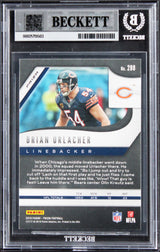 Bears Brian Urlacher Signed 2019 Panini Prizm Lazer #288 Card Auto 10! BAS Slab
