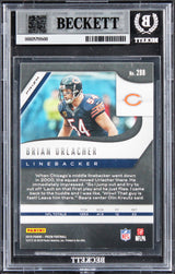 Bears Brian Urlacher Signed 2019 Panini Prizm Green #288 Card Auto 10! BAS Slab