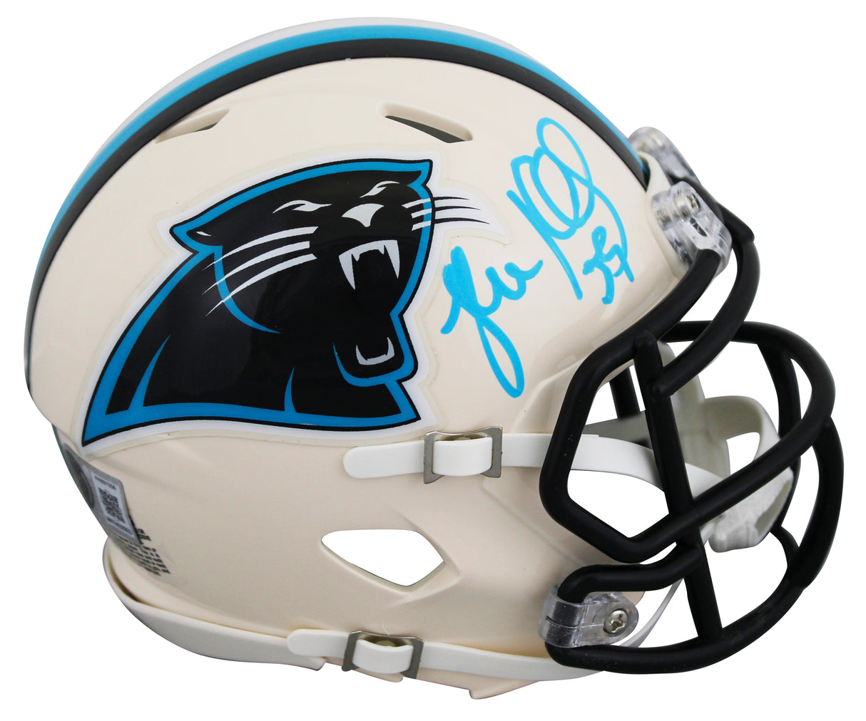 Panthers Luke Kuechly Signed Retro Speed Mini Helmet W/ Case BAS Witnessed