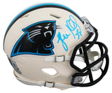 Panthers Luke Kuechly Signed Retro Speed Mini Helmet W/ Case BAS Witnessed