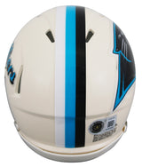 Panthers Luke Kuechly Signed Retro Speed Mini Helmet W/ Case BAS Witnessed