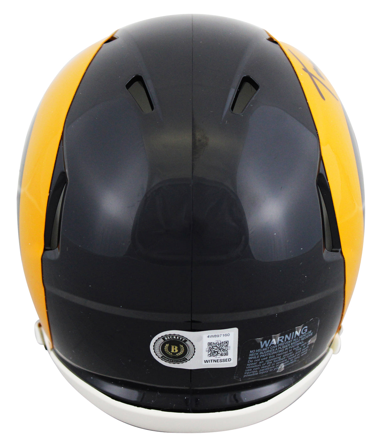 Rams Torry Holt Signed 1981-98 Throwback Speed Mini Helmet BAS Witnessed