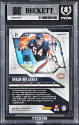 Bears Brian Urlacher Signed 2024 Panini Prizm Silver #52 Card Auto 10! BAS Slab