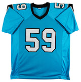 Luke Kuechly "HOF 26" Authentic Signed Blue Pro Style Jersey BAS Witnessed