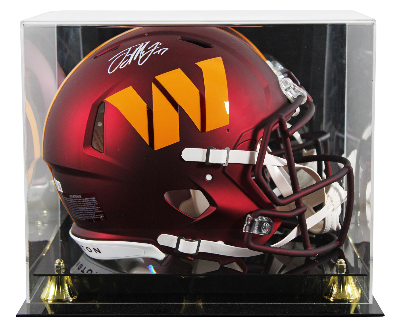 Commanders Terry McLaurin Signed Full Size Speed Proline Helmet W/ Case BAS Wit