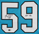 Luke Kuechly "HOF 26" Authentic Signed Blue Pro Style Jersey BAS Witnessed