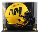 Commanders Terry McLaurin Signed Rave Full Size Speed Rep Helmet W/ Case BAS Wit