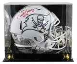 Bucs Ronde Barber "HOF 23" Signed STS III F/S Speed Rep Helmet W/ Case BAS Wit