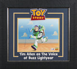 Tim Allen Toy Story Authentic Signed 8x10 Framed Horizontal Running Photo JSA