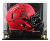 Buccaneers Ronde Barber "HOF 23" Signed Rave F/S Speed Rep Helmet W/ Case BAS W